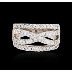 14KT White Gold 0.76 ctw Diamond Ring