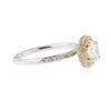 Image 2 : 14KT Two-Tone Gold 1.29 ctw Diamond Ring