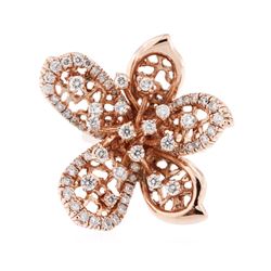 14KT Rose Gold 1.29 ctw Diamond Ring