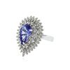 Image 2 : 14KT White Gold 4.05 ctw Tanzanite and Diamond Ring