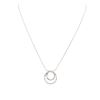 Image 1 : 14KT White Gold 1.12 ctw Diamond Pendant With Chain