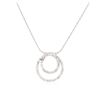 Image 2 : 14KT White Gold 1.12 ctw Diamond Pendant With Chain