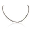 Image 1 : 14KT White Gold Snake Chain Necklace