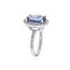 Image 3 : 14KT White Gold 5.79 ctw Tanzanite and Diamond Ring