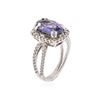 Image 3 : 14KT White Gold 3.11 ctw Tanzanite and Diamond Ring