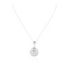 Image 1 : 14KT White Gold 2.75 ctw Diamond Pendant With Chain