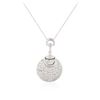 Image 2 : 14KT White Gold 2.75 ctw Diamond Pendant With Chain