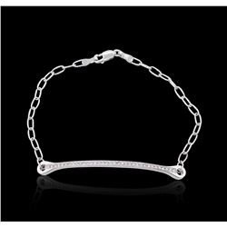 14KT White Gold 0.22 ctw Diamond Bracelet