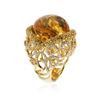 Image 3 : 18KT Yellow Gold 37.03 ctw Citrine, Sapphire and Diamond Ring