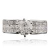 Image 1 : 18KT White Gold 3.45 ctw Diamond Ring