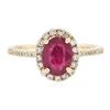 Image 1 : 14KT Yellow Gold 1.25 ctw Ruby and Diamond Ring