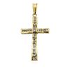 Image 1 : 14KT Yellow Gold 2.00 ctw Diamond Cross Pendant
