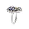 Image 3 : 14KT White Gold 3.18 ctw Sapphire and Diamond Ring