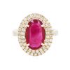 Image 1 : 14KT Yellow Gold 3.26 ctw Ruby and Diamond Ring