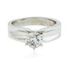 Image 1 : 14KT White Gold 0.95 ctw Diamond Ring