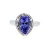 Image 1 : 14KT White Gold 3.51 ctw Tanzanite and Diamond Ring