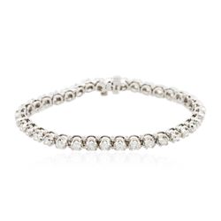 14KT White Gold 4.87 ctw Diamond Tennis Bracelet