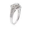 Image 3 : 14KT White Gold 1.16 ctw Diamond Ring