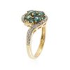 Image 3 : 14KT Yellow Gold 1.16 ctw Alexandrite and Diamond Ring