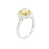 Image 3 : 18KT Two-Tone Gold 1.26 ctw Diamond Engagement Ring