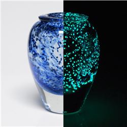 Original Hand-Blown Glass Vase by Novaro