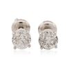 Image 1 : 14KT White Gold 1.35 ctw Diamond Solitaire Earrings