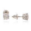 Image 2 : 14KT White Gold 1.35 ctw Diamond Solitaire Earrings