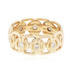 14KT Yellow Gold 0.57 ctw Diamond and Diamond Ring