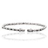 Image 3 : 14KT White Gold 0.60 ctw Blue Diamond Bracelet