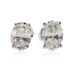 14KT White Gold 1.07 ctw Diamond Stud Earrings