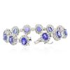Image 3 : 14KT White Gold 24.72 ctw Tanzanite and Diamond Bracelet