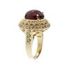 Image 3 : 14KT Yellow Gold 9.58 ctw Ruby and Diamond Ring
