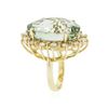 Image 3 : 14KT Yellow Gold 28.86 ctw Amethyst and Diamond Ring