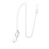 Image 1 : 18KT White Gold 0.08 ctw Diamond Pendant with Chain