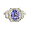 Image 1 : 14KT Yellow Gold 2.24 ctw Tanzanite and Diamond Ring