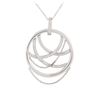 Image 2 : 14KT White Gold 1.06 ctw Diamond Pendant With Chain