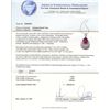 Image 3 : 14KT Yellow Gold 4.78 ctw Ruby and Diamond Pendant With Chain