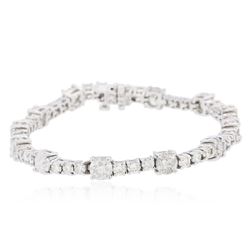 14KT White Gold 9.93 ctw Diamond Tennis  Bracelet