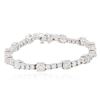 Image 1 : 14KT White Gold 9.93 ctw Diamond Tennis  Bracelet