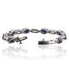 Image 3 : 14KT White Gold 10.32 ctw Sapphire and Diamond Bracelet