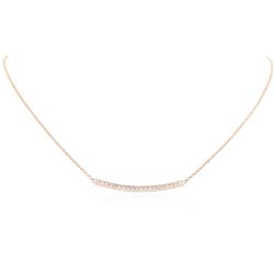 14KT Rose Gold 0.84 ctw Diamond Necklace