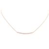 Image 1 : 14KT Rose Gold 0.84 ctw Diamond Necklace