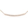 Image 2 : 14KT Rose Gold 0.84 ctw Diamond Necklace