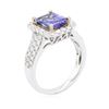 Image 3 : 14KT Two-Tone Gold 2.00 ctw Tanzanite and Diamond Ring