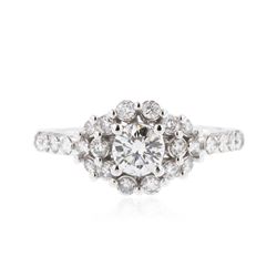 14KT White Gold 1.06 ctw Diamond Ring
