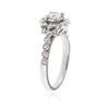 Image 3 : 14KT White Gold 1.06 ctw Diamond Ring