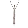 Image 1 : 14KT White Gold 0.58 ctw Diamond Pendant With Chain