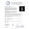 Image 4 : 18KT White Gold GIA Certified 16.95 ctw Tanzanite and Diamond Pendant With Chain
