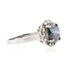 Image 2 : 14KT White Gold 2.23 ctw Blue Diamond Ring
