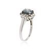Image 3 : 14KT White Gold 2.23 ctw Blue Diamond Ring
